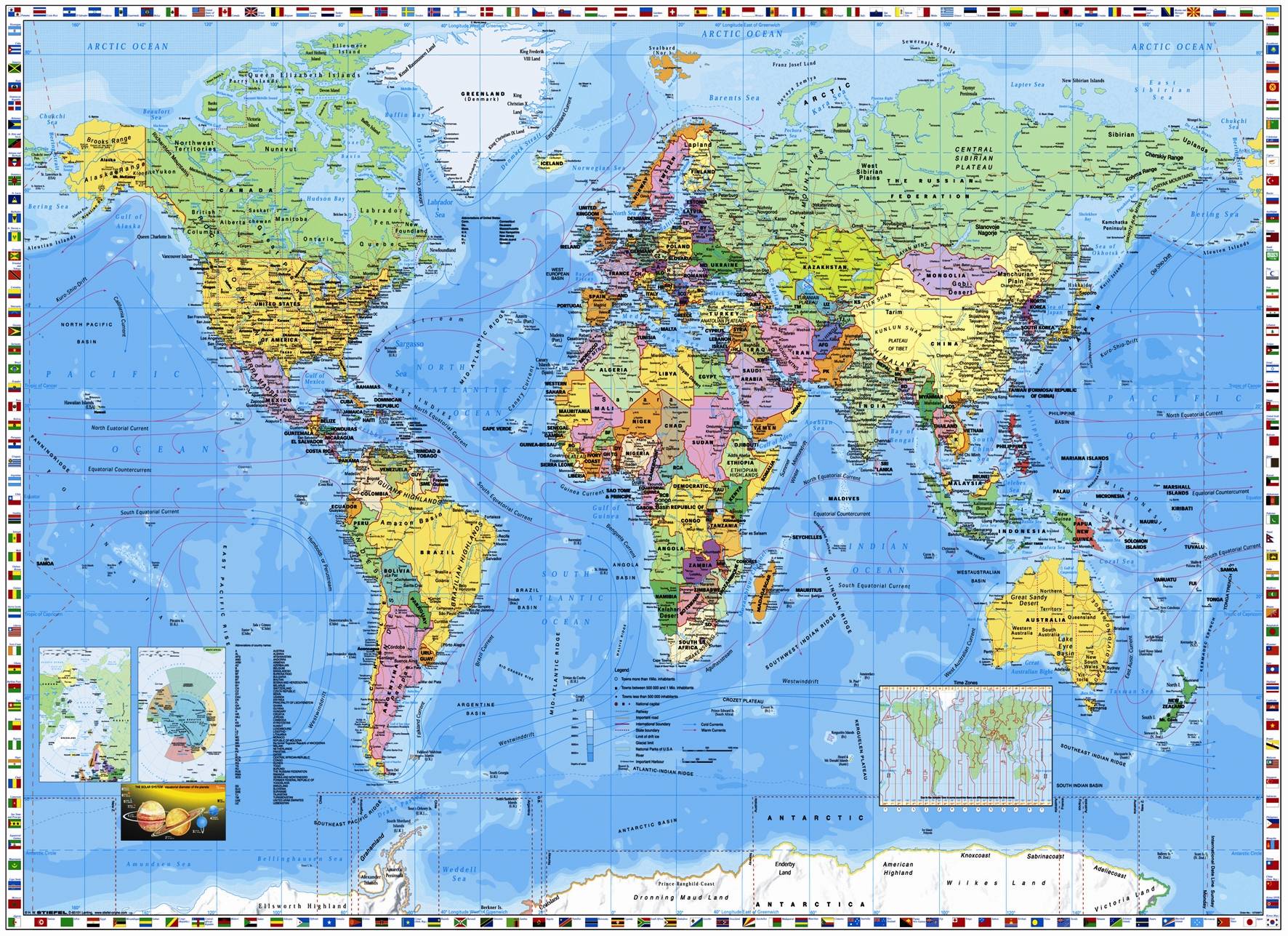 Free map of the world